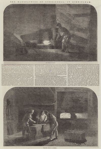 La fabbricazione delle canne da fucile, a Birmingham da Samuel Read